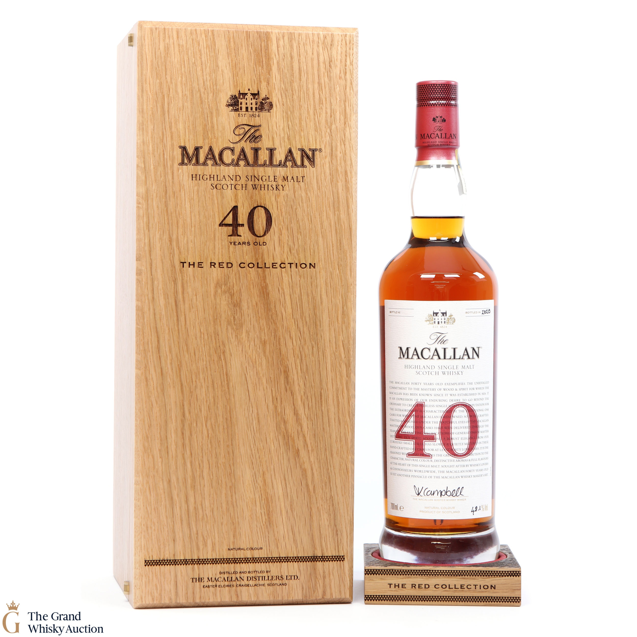 Macallan 40 Year Old The Red Collection Auction The Grand Whisky Auction