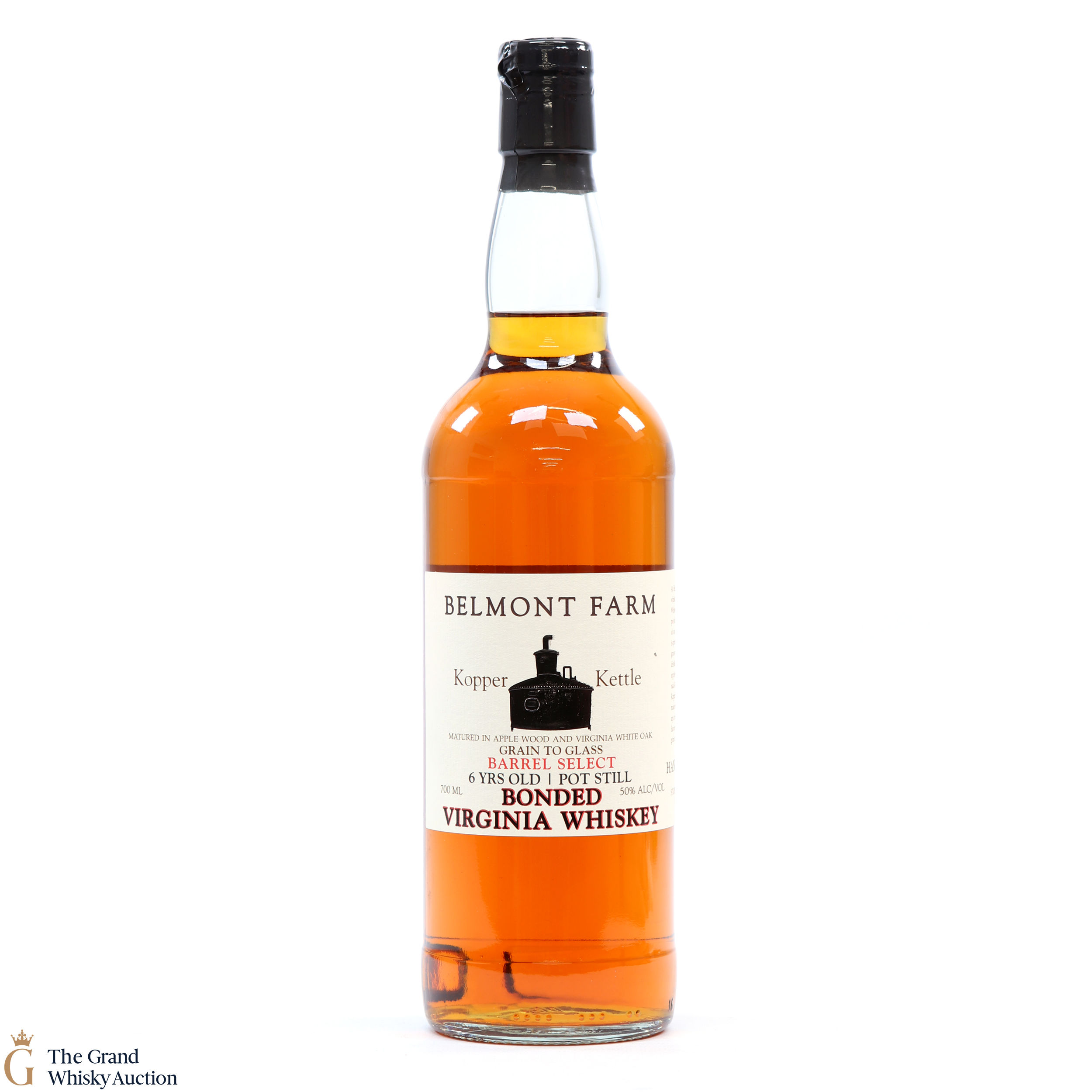 Belmont Farm 6 Year Old Kopper Kettle Virginia Whiskey Auction