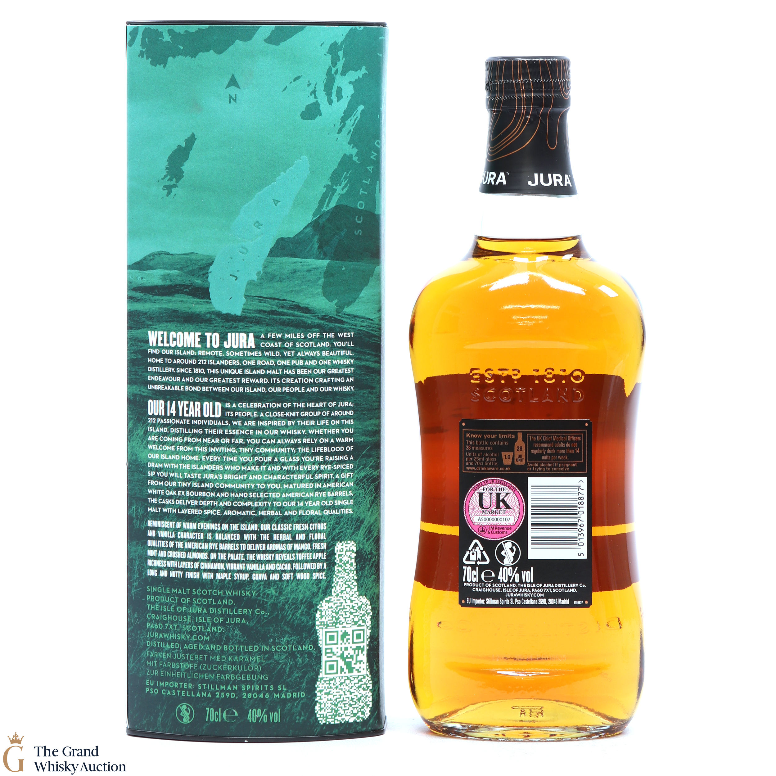 Jura 14 Year Old American Rye Cask Auction The Grand Whisky Auction