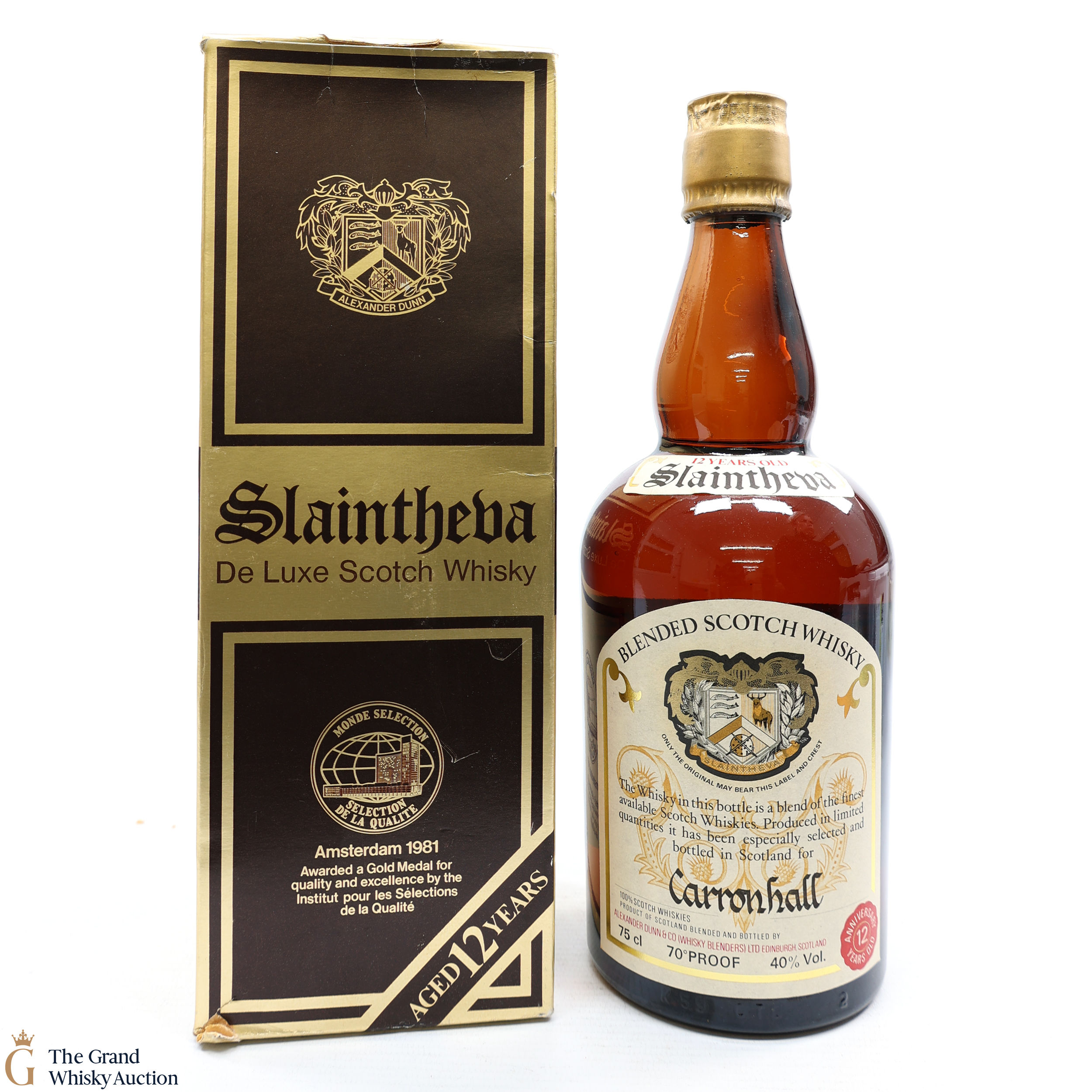 Slaintheva 12 Year Old Blended Scotch Whisky Auction The Grand