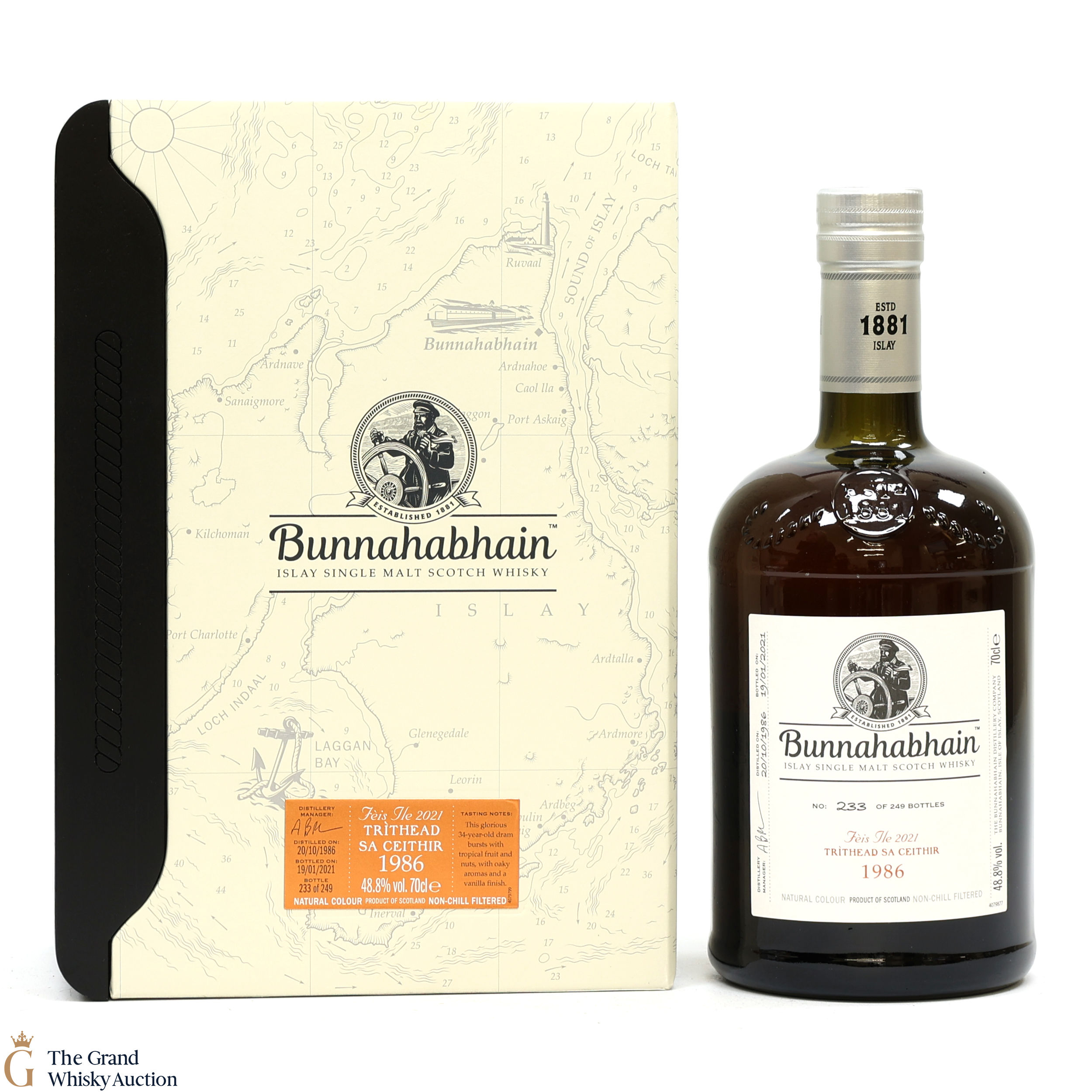 Bunnahabhain - 34 Year Old 1986 Trithead Sa Ceithir Feis Ile 2021 ...