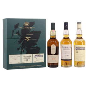 Classic Malt Gift Set Strong Lagavulin Talisker Cragganmore 3 X 20cl