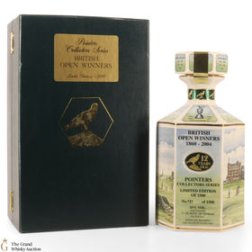 Pointers  12 Year Old  Collectors Series Decanter  British Open Winners