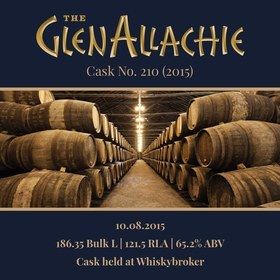 Glenallachie - 2015 Bourbon Barrel #210 - 186.35 Bulk L 65.2% | Held In Bond