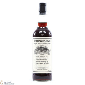 Springbank Cask 341 1993 Private Cask
