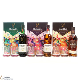 Glenfiddich 12 15 18 Limited Edition Valley Of The Deer Gift Set 70cl X3