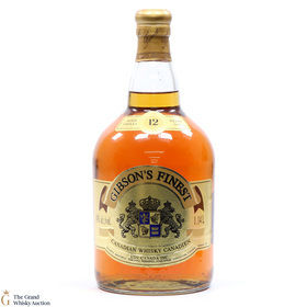 Gibsons Finest  12 Year Old  Canadian Whisky