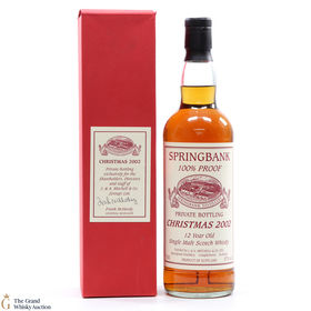 Springbank 12 100 Proof Christmas 2002