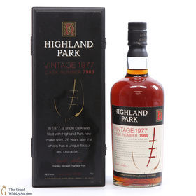 Highland Park  1977 Single Cask 7983 World of Whiskies Exclusive