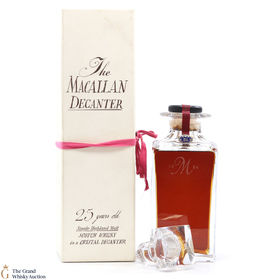 Macallan  25 Year Old 1963  Tudor Crystal Decanter
