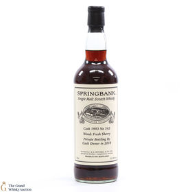 Springbank Cask 342 1993 Private Cask