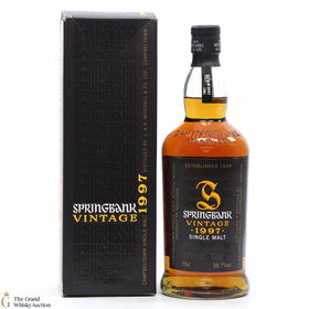 Springbank 1997 Vintage Single Cask 638 Isetan British Fayre 587