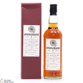 Springbank 11 1999 Springbank Society 2011 Local Barley Recharred Sherry Butt