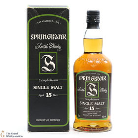 Springbank  15 Year Old Personalised Bottle