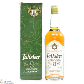 Talisker 8 Distillers Agency 1970s 80 Proof
