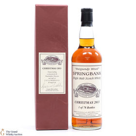 Springbank 2013 Christmas Bottling Burgundy Wood