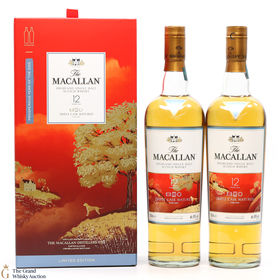 Macallan  12 Year Old  Fine Oak  Year of the Dog 2 x 70cl