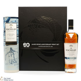 Macallan James Bond 60th Anniversary Decade I Anniversary Print Set
