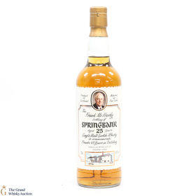 Springbank 25 Frank Mchardy 40 Years In Distilling