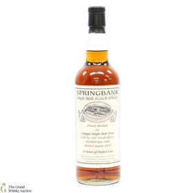 Springbank  15 Year Old 1998 Private Cask 145  Cologne Single Malt Trust