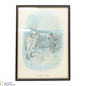 Johnnie Walker Whisky Sports  Golfing 1820 By Tom Browne  Framed Print