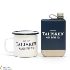 Talisker Made By The Sea Hip Flask Camping Mug