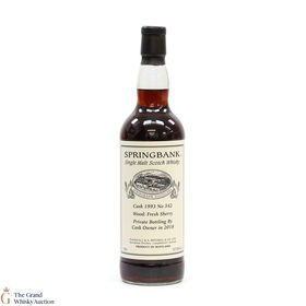 Springbank  Cask 342 1993 Fresh Sherry Private Cask