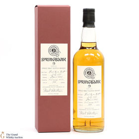Springbank 9 1997 Fresh Rum Springbank Society