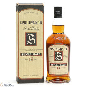 Springbank  15 Year Old  Single Malt Older Bottling