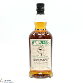 Springbank 15 Sherry Cask Machrihanish Golf Club Springbank Open 2023