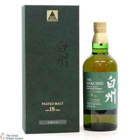 Hakushu 18 Peated Malt 100th Anniversary Suntory Whisky