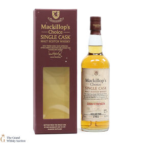 Highland Park  1981 Cask Strength Single Cask 6085  Mackillops Choice