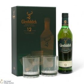 Glenfiddich 12 Gift Set With 2 X Glasses