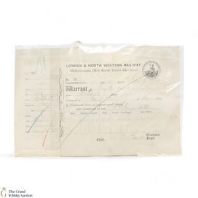 London North Western Railway Warrant For A Quarter Cask Of Whisky 1879