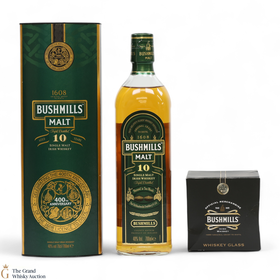 Bushmills  10 Year Old  400th Anniversary  Glass