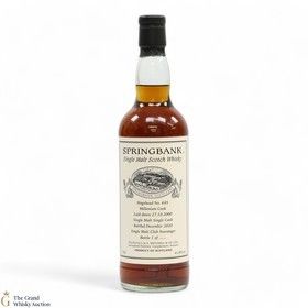 Springbank 20 2000 Single Cask 645 Club Stavanger Millennium Private Bottling