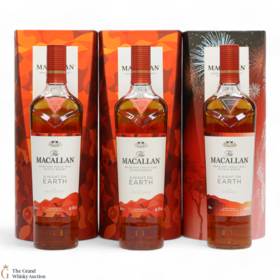 Macallan  A Night on Earth  2021 2022  2023 3 x 70cl
