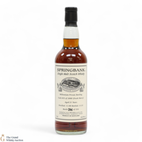 Springbank 21 2000 Millennium Private Bottling