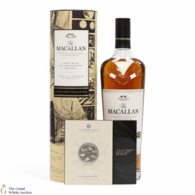 Macallan James Bond 60th Anniversary Decade V The Royal Mint Coin