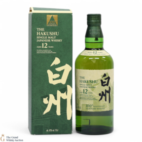 Hakushu  12 Year Old  100th Anniversary Suntory Whisky