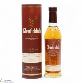 Glenfiddich 15 Unique Solera Reserve Pre 2019 Personalised Label