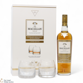 Macallan Gold Limited Edition With 2 X Glasses