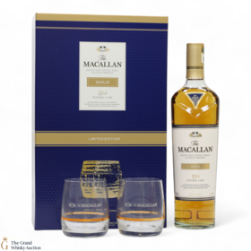 Macallan Gold Double Cask Limited Edition With 2 X Glasses
