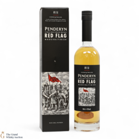 Penderyn  Icons of Wales 1 Red Flag  Madeira Finish