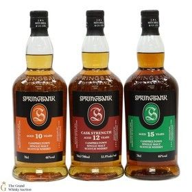 Springbank 10 12 15 3 X 70cl