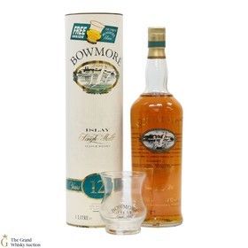 Bowmore 12 Screen Print 1990s Glass