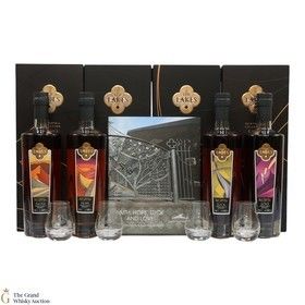 The Lakes Single Malt Quatrefoil Collection Glasses Book 4x70cl