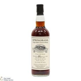 Springbank 23 Year Old 2001 Single Sherry Cask 146 Private Bottling