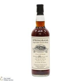 Springbank 23 Year Old 2001 Single Sherry Cask 146 Private Bottling