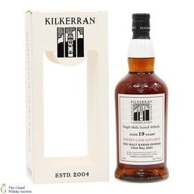 Kilkerran 19 Year Old Sherry Cask Malt Barns Dinner May 2024